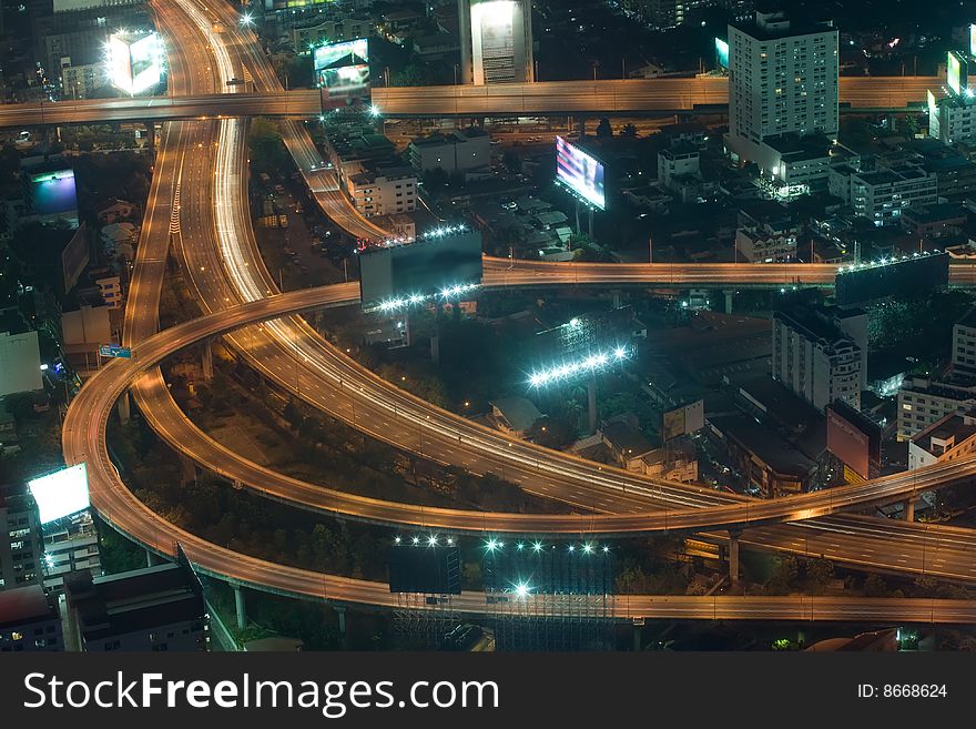 Night Lights In Bangkok