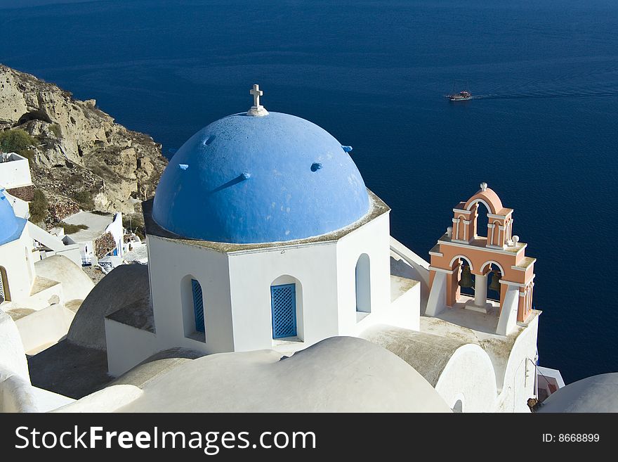 This was shot at Santorini Island of Greece in October, 2006