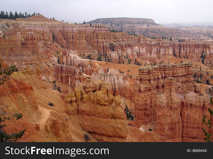 Bryce Canyon national park from Inspiration Point. Bryce Canyon national park from Inspiration Point