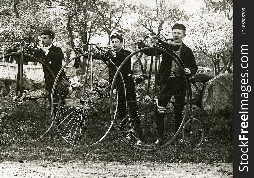 Phillips Academy Students Cycling, C. 1900