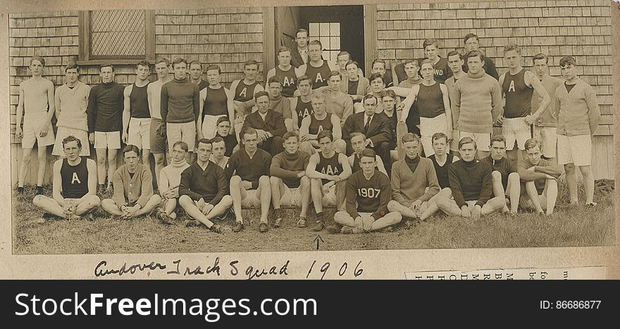 Track Squad, 1906 &x28;from Francis Patton Scrapbook&x29;