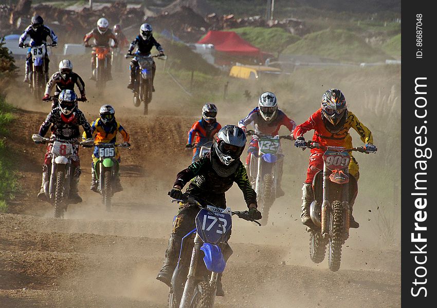 Motor Cross Riders.