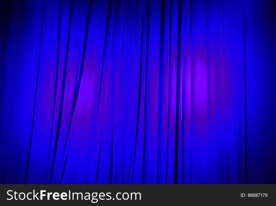 Theater curtain, Blue, Purple, Violet, Font, Entertainment