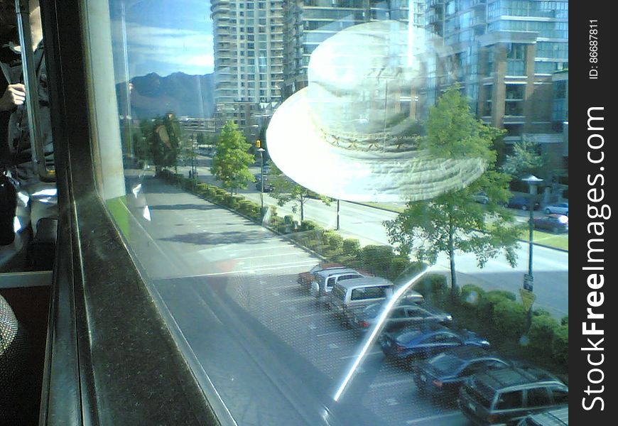 White Hat Floating Over Vancouver