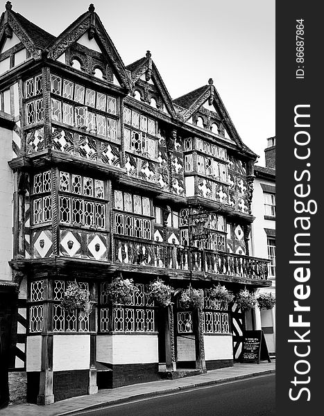Here is a photograph I took from The Feathers Hotel. Located in Ludlow, Shropshire, England, UK.