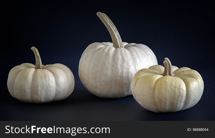 Mini white pumpkins