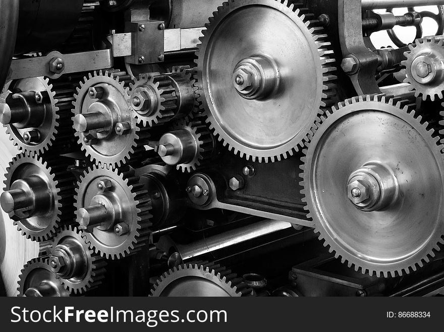 Part of a printing press in the MusÃ©e des Arts et MÃ©tiers in Paris. Part of a printing press in the MusÃ©e des Arts et MÃ©tiers in Paris