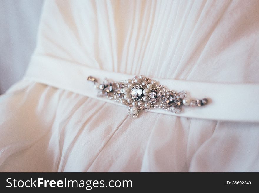 Wedding dress detail