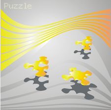 Puzzle,abstract Art Stock Image