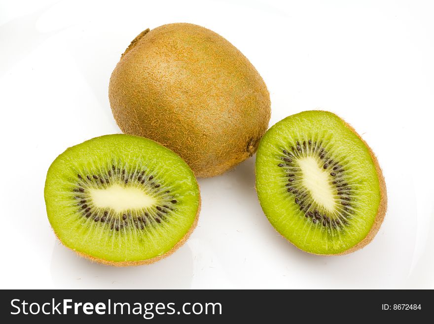 A image of sliced kiwi fruit background