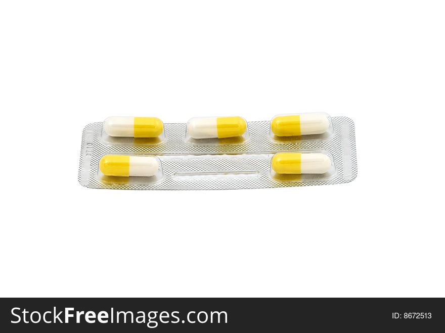 Capsules dietary supplement in blister pack