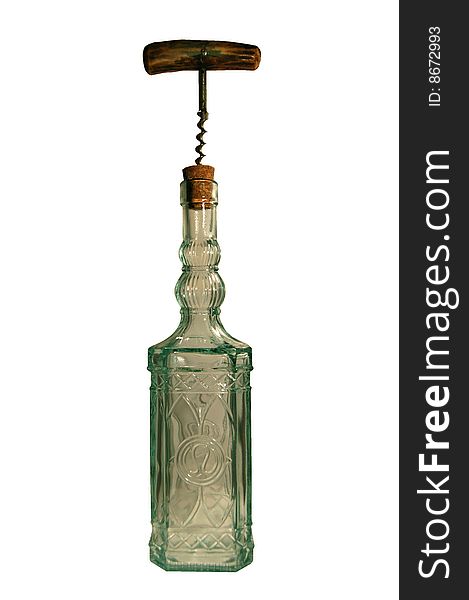 Bottle With Corkscrew