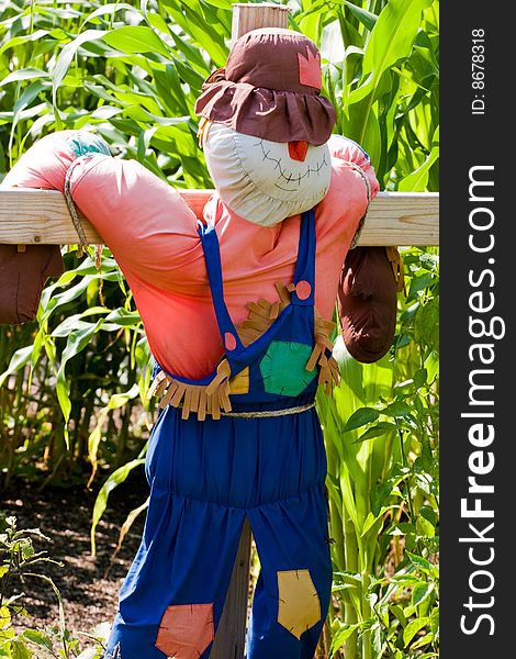 Scarecrow on a cross at Cypress Gardens, Florida. Scarecrow on a cross at Cypress Gardens, Florida.
