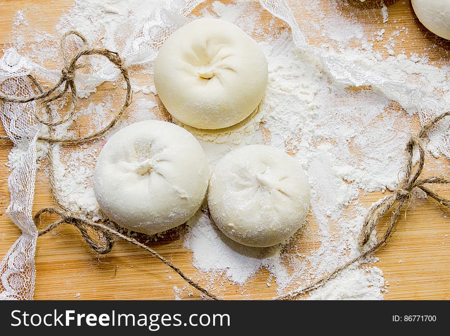 Cooking Dumplings on a cutting Board. Cooking Dumplings on a cutting Board