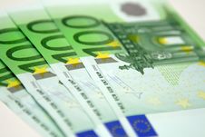 100 Euro Banknotes Stock Photography