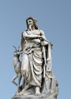 Statue Of Shepherd Leading Animal Royalty Free Stock Images Statue Of Shepherd Leading Animal Royalty Free Stock Images