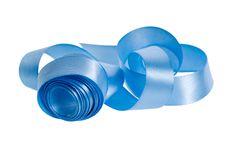Satin Blue Ribbon Stock Image Satin Blue Ribbon Stock Image