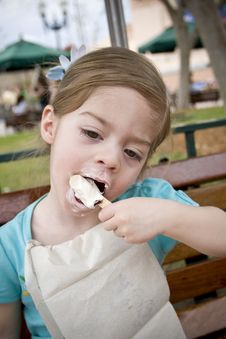 Child Licking Ice Cream Stock Images Child Licking Ice Cream Stock Images