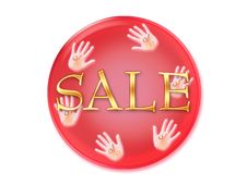 Sale Icon Isolated On White Background Stock Photo