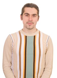 Young Man In Sweater Isolated Stock Photography Young Man In Sweater Isolated Stock Photography
