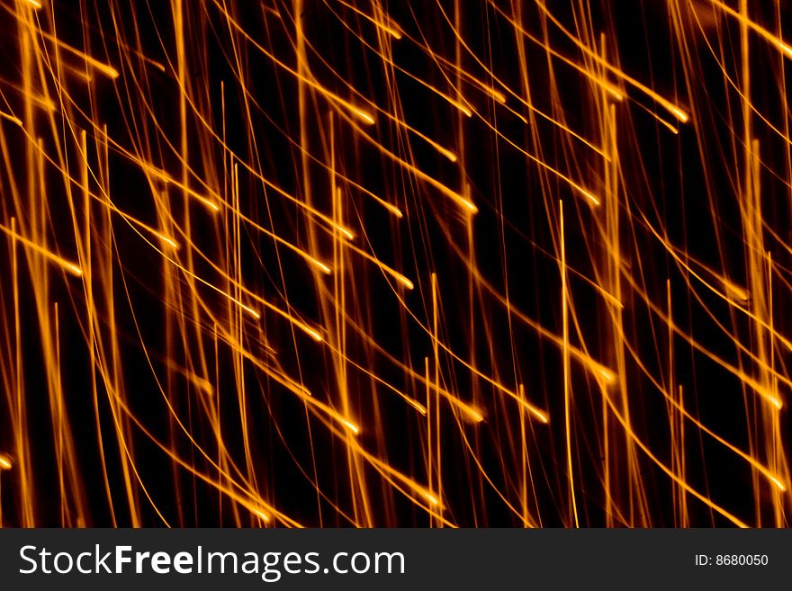 Background series: abstract picture many lights over black