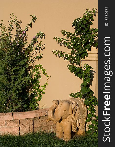 Eastern elephant statue