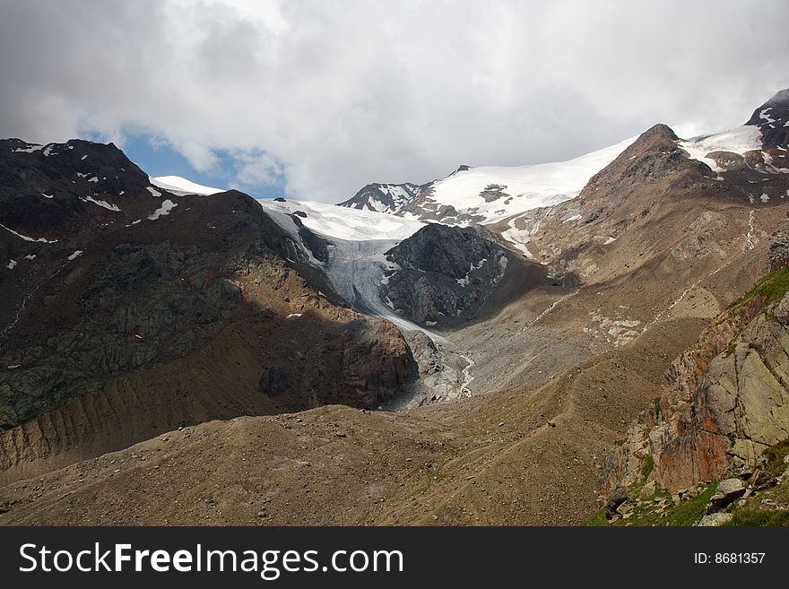 River source in Stelvio National Park, Alps