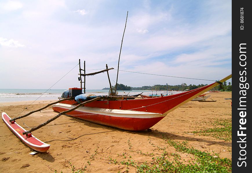 Fishing Boat On Beach