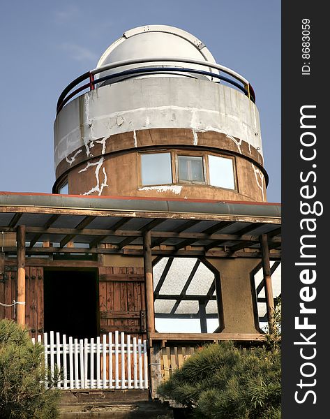 Run Down Observatory under blue sky in Seoul, South Korea