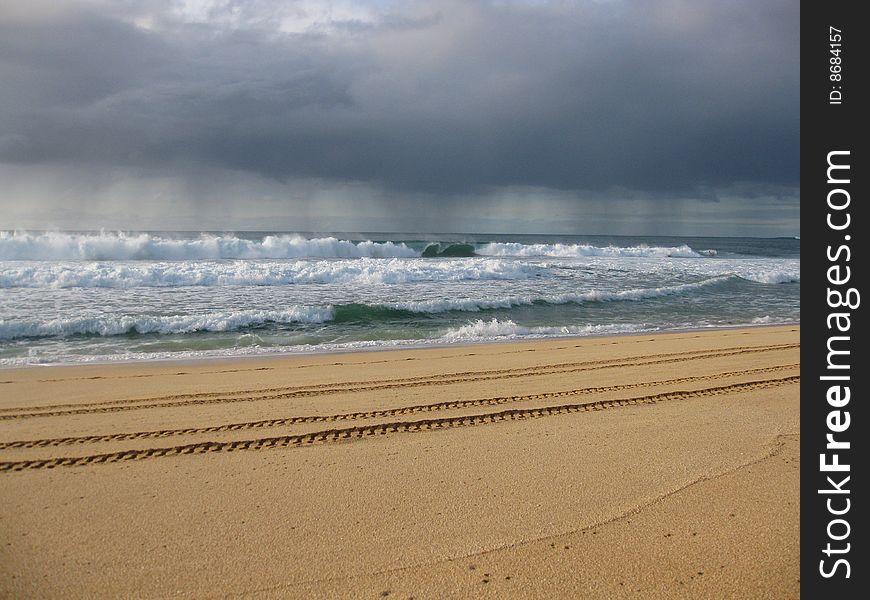 A stormy day on the beaches of paradise. A stormy day on the beaches of paradise.