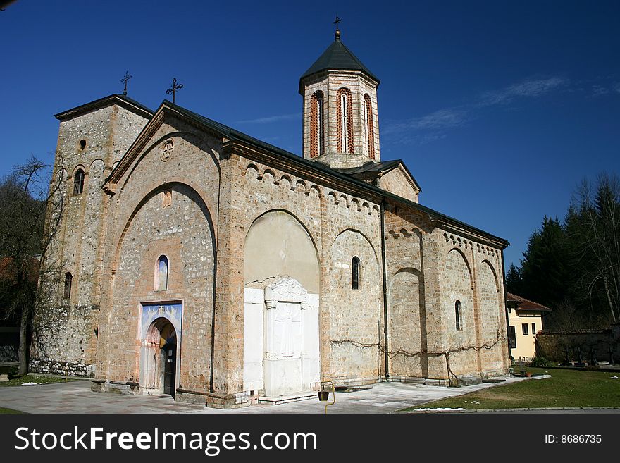 Small serbian orthodox church, tara mountain, serbia. Small serbian orthodox church, tara mountain, serbia