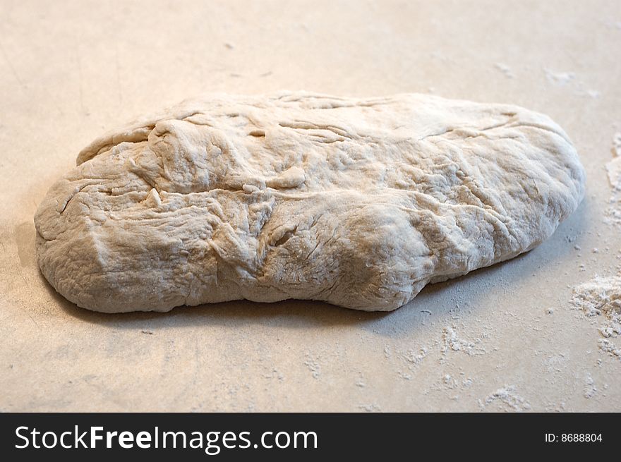 Dough to be made as bread or pizza. Dough to be made as bread or pizza