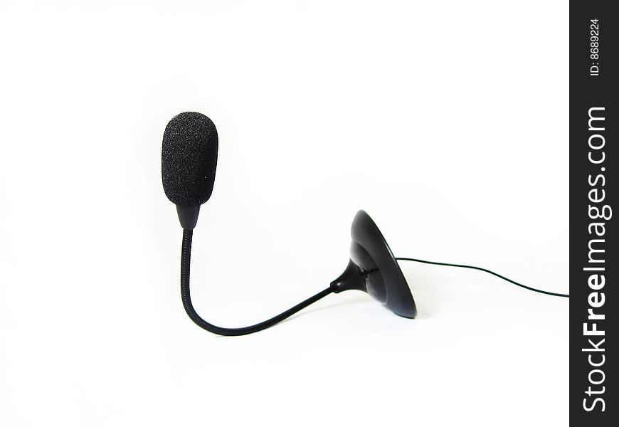 This is a black Microphone