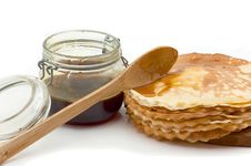 Pancakes With Honey Stock Images Pancakes With Honey Stock Images
