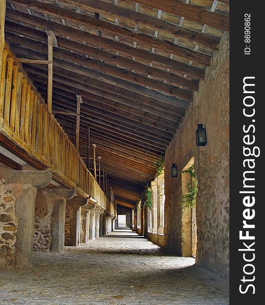 Arcades In The Monastery Of Lluc, Mallorca, Spain