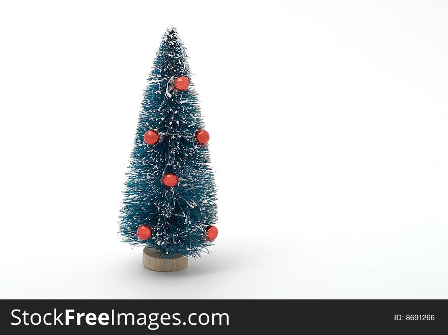 Christmas tree with christmas tree balls. Christmas tree with christmas tree balls