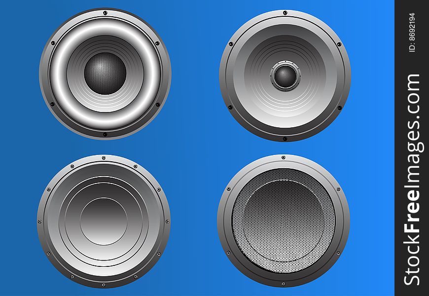 4 Pub and Disco style Loudspeakers in format. 4 Pub and Disco style Loudspeakers in format