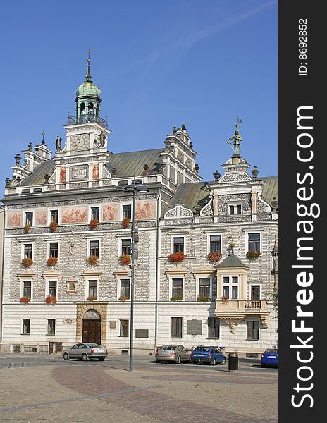 Town Hall In Kolin, Czech Republic