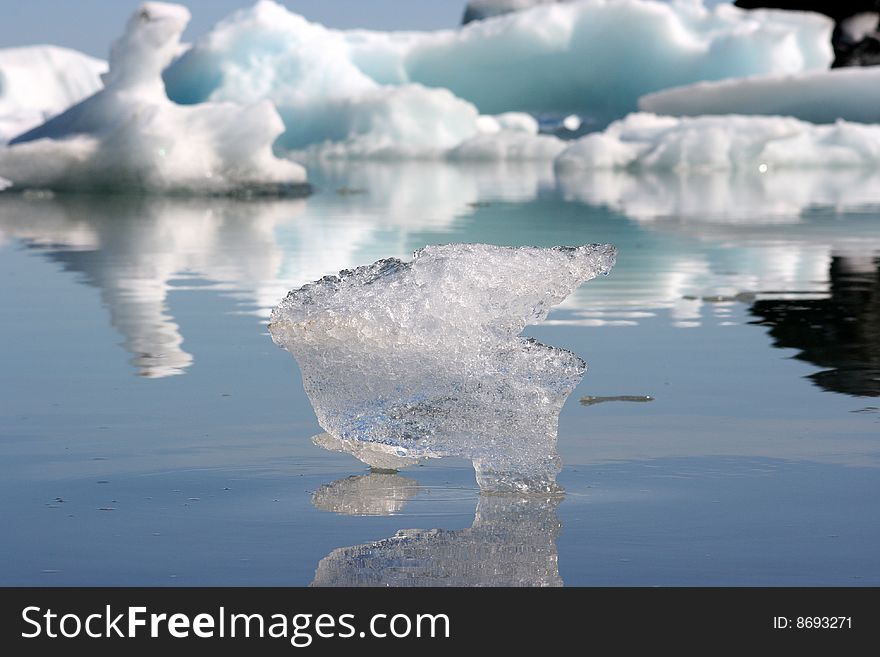 An iceberg from a lake in Iceland