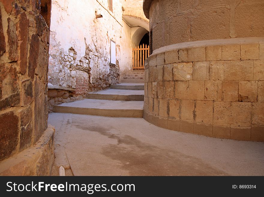 Ancient street in Catherine's Monastery on Sinai