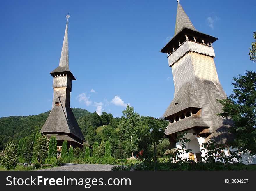Borsana Monastery in Carpathians (Borsana, Romania). Borsana Monastery in Carpathians (Borsana, Romania)