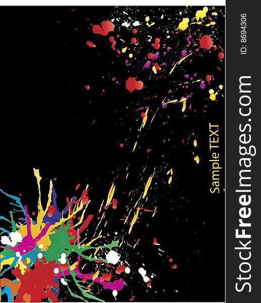 Grunge vector abstract design color