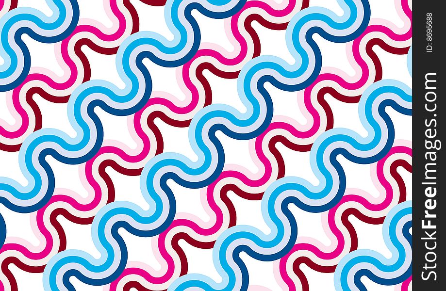 Retro pattern blue and red background. Retro pattern blue and red background