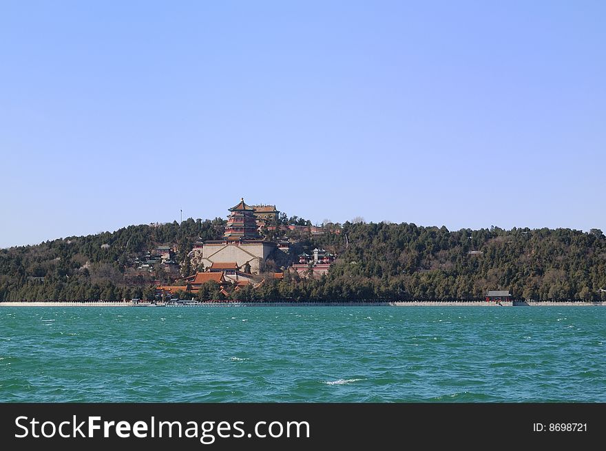 Remote view of Summer Palace. China. Beijing. Remote view of Summer Palace. China. Beijing.