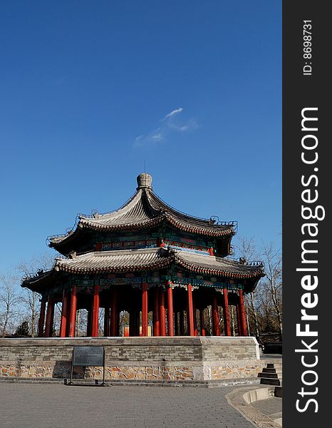 Pavilion in chinese style. summer palace. beijing.