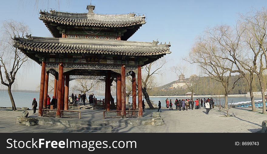 The Zhichun Pavilion in the Summer Palace, Beijing, China