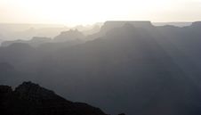 Grand Canyon At Sunset Royalty Free Stock Photography