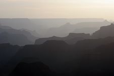 Grand Canyon At Sunset Royalty Free Stock Photos