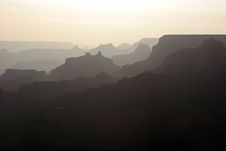 Grand Canyon At Sunset Royalty Free Stock Photo