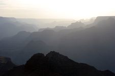 Grand Canyon At Sunset Stock Photos